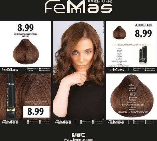 Femmas (8.99) - Haarverf - Lichtblond Chocolade Intens - 100ml