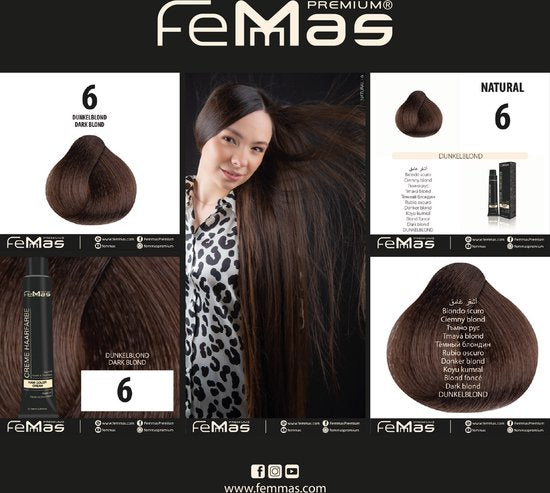 Femmas (6) - Haarverf - Donkerblond 100ml