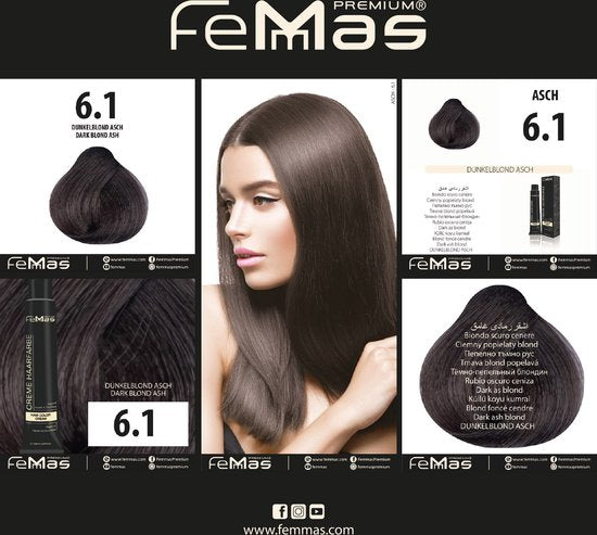 Femmas (6.1) - Haarverf - Donkere asblond - 100ml