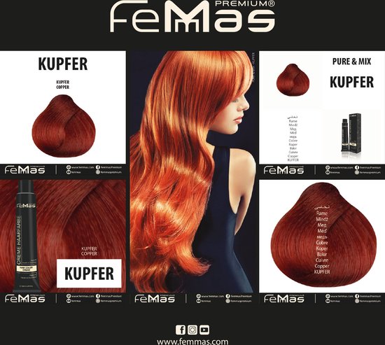 Femmas (Koper) - Haarverf - Puur & Mix 100ml