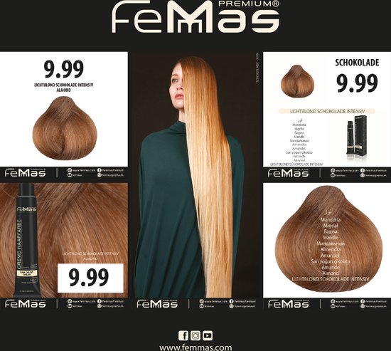 Femmas (9.99) - Haarverf - Lichtblond Chocolade Intens - 100ml