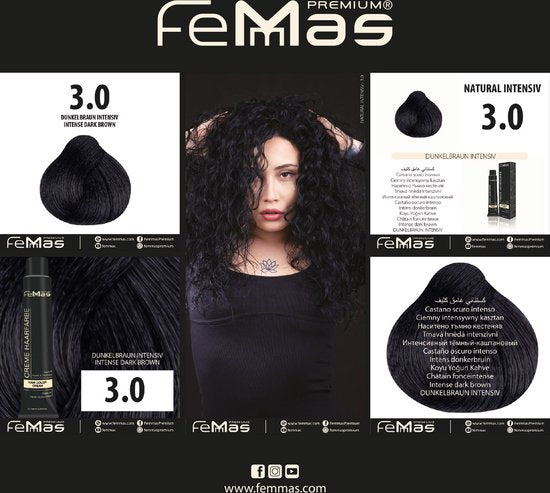 Femmas (3.0) - Haarverf - Intensief Donkerbruin 100ml