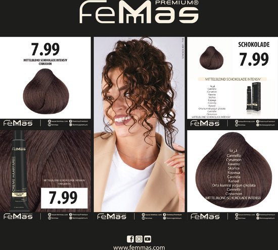 Femmas (7.99) - Haarverf - Medium Blonde Chocolade Intense - 100ml