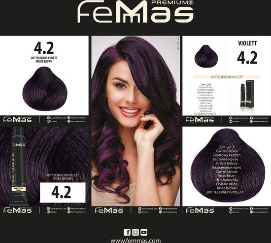 Femmas (4.2) - Haarverf - Violet Middenbruin - 100ml