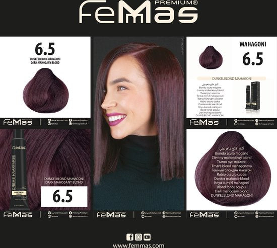 Femmas (6.5) - Haarverf - Donker Mahonie Blonde - 100ml