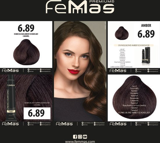 Femmas (6.89) - Haarverf - Donkere Chocolade Amber Blonde - 100ml
