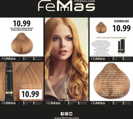 Femmas (10.99) - Haarverf - Lichtblond Intens Chocolade - 100ml