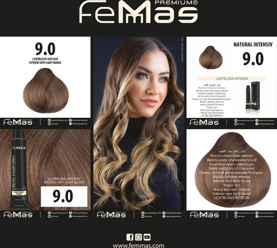 Femmas (9.0) - Haarverf - Lichtblond Intens - 100ml