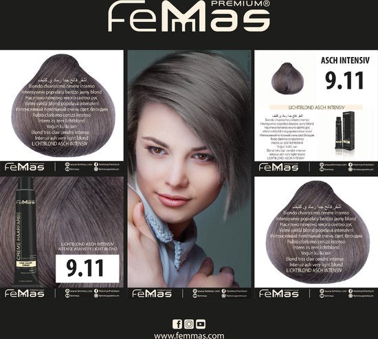 Femmas (9.11) - Haarverf - Lichtblond As Intensief - 100ml
