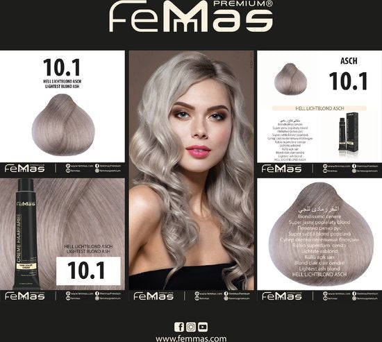 Femmas (10.1) - Haarverf - Licht Lichtblond As - 100ml