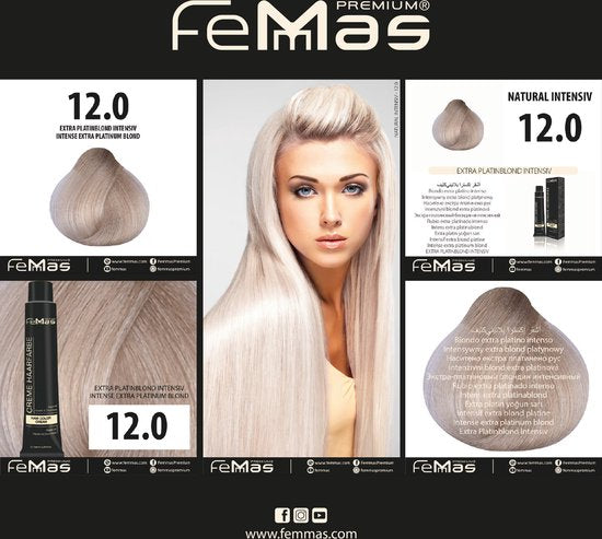 Femmas (12.0) - Haarverf - Extra platinablond intensief - 100ml