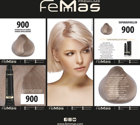 Femmas (900) - Haarverf - Super Lightener Natuurlijk - 100ml