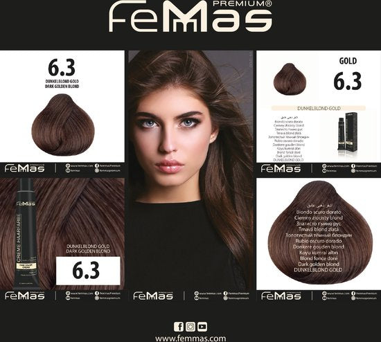 Femmas (6.3) - Haarverf - Donker Goudblonde - 100ml