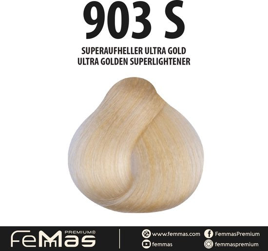 Femmas (903S) - Haarverf - Super Brightener Ultra Goud - 100ml