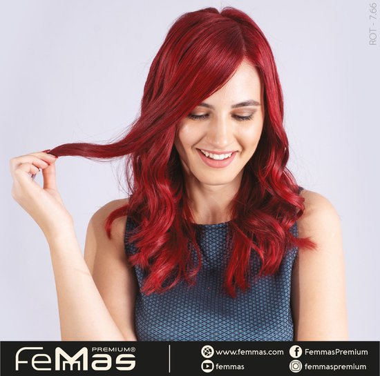 Femmas (7.66) - Haarverf - Medium Blond Rood Intens - 100ml