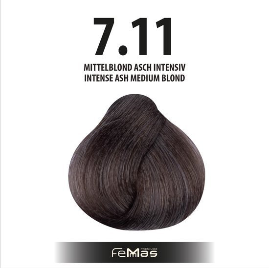Femmas (7.11) - Haarverf - Medium Blonde As Intensief - 100ml