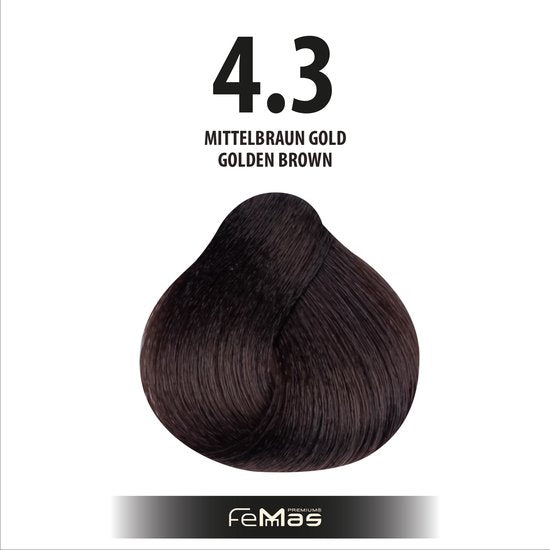 Femmas (4.3) - Haarverf - Medium goudbruin - 100ml