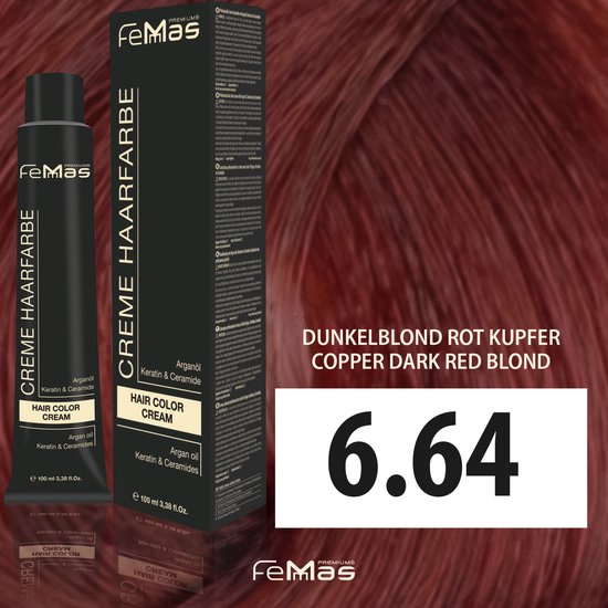 Femmas (6.64) - Haarverf - Koperrood Donkerblond - 100ml