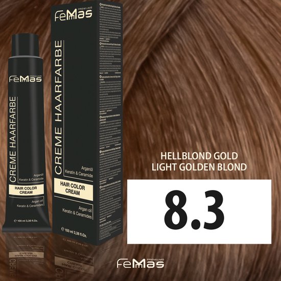 FemMas (8.3) - Haarverf - Lichtblond Goud - 100ml