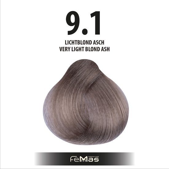 Femmas (9.1) - Haarverf - Lichtblond As - 100ml