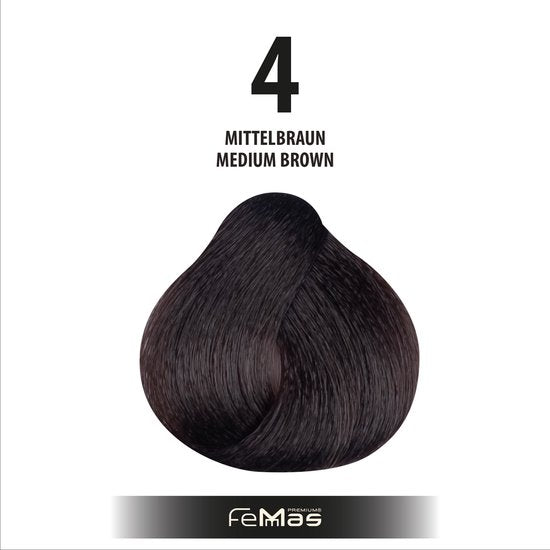 Femmas (4) - Haarverf - middenbruin 100ml