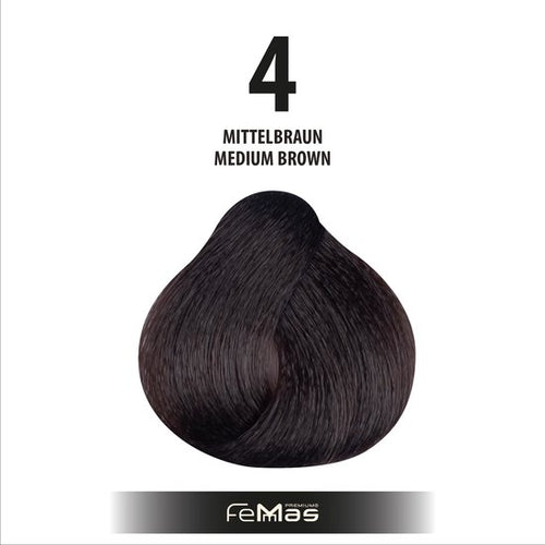Femmas (4) - Haarverf - middenbruin 100ml