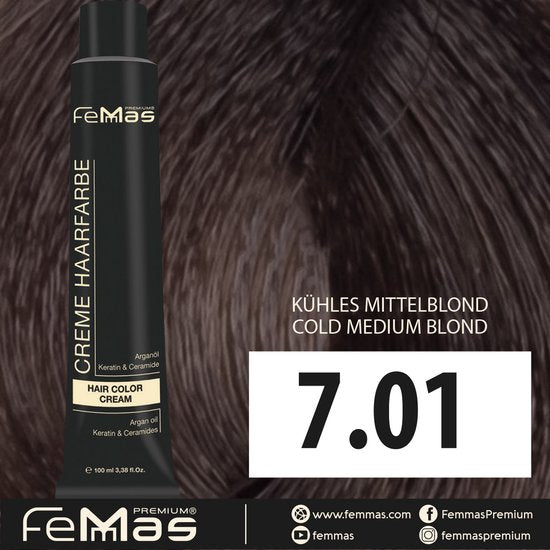 Femmas (7.01) -Haarverf - Koel Middenblond - 100ml
