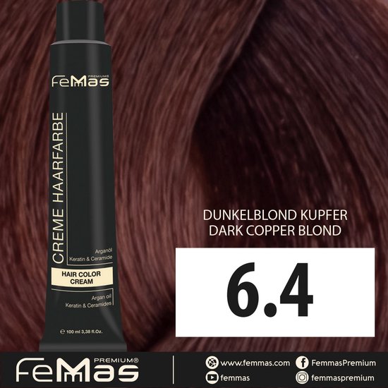 Femmas (6.4) - Haarverf - Donkerblond Koper - 100ml
