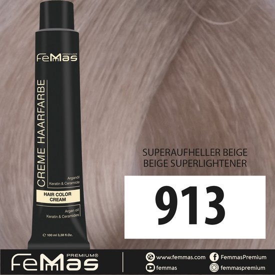 Femmas (913) - Haarverf - super lightener beige - 100ml
