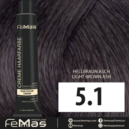 Femmas (5.1) - Haarverf - Licht asbruin - 100ml
