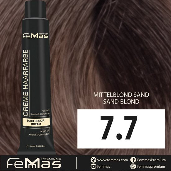 Femmas (7.7) - Haarverf - Medium Blond Zand - 100ml