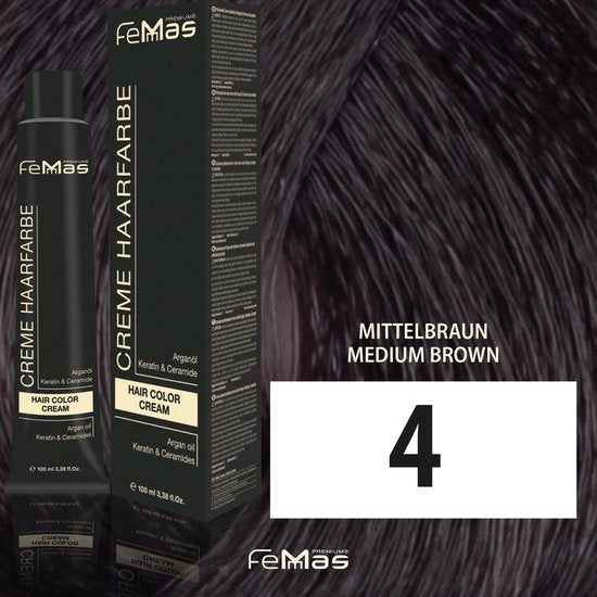 Femmas (4) - Haarverf - middenbruin 100ml
