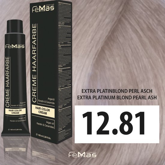 Femmas (12.81) -Haarverf - Extra Platinablond Parelmoer As - 100ml