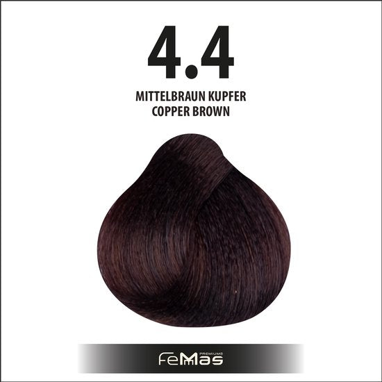 Femmas (4.4) - Haarverf - Medium koperbruin - 100ml