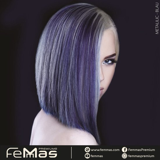 Femmas (Blauw) - Haarverf - Metallic - 100ml
