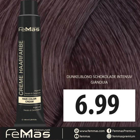 Femmas (6.99) - Haarverf - Intens donkere chocoladeblonde - 100ml