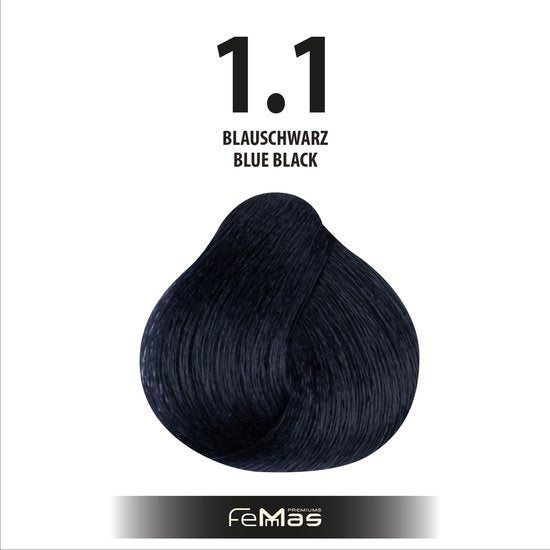 Femmas (1.1) - Haarverf - Blauw Zwart - 100ml