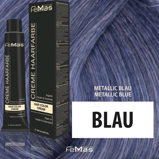 Femmas (Blauw) - Haarverf - Metallic - 100ml