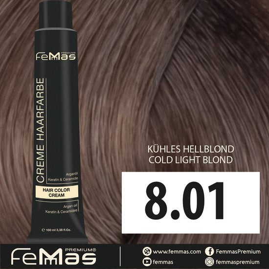 Femmas (8.01) - Haarverf - Koel Lichtblond - 100ml