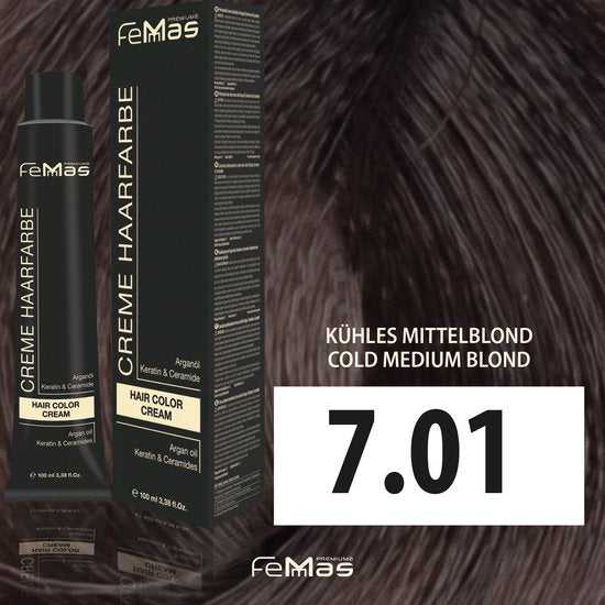 Femmas (7.01) -Haarverf - Koel Middenblond - 100ml