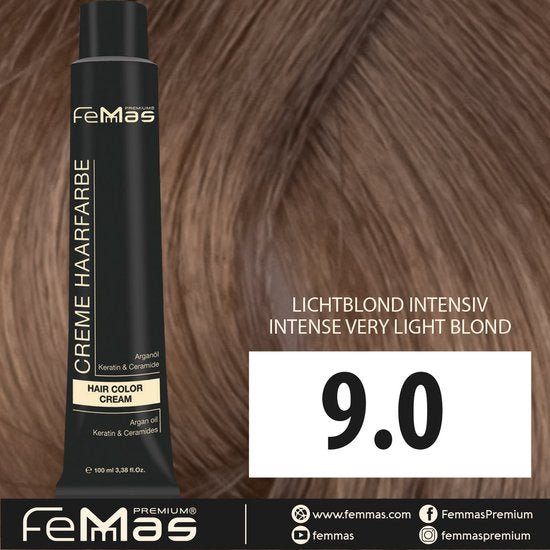 Femmas (9.0) - Haarverf - Lichtblond Intens - 100ml