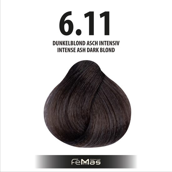 Femmas (6.11) - Haarverf - Intensieve donkere asblonde - 100ml
