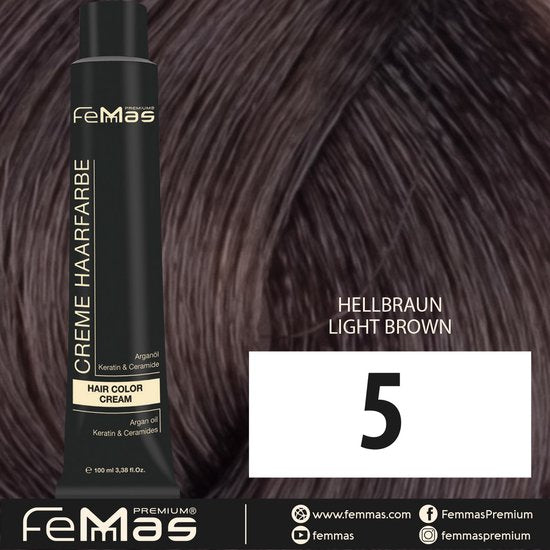 Femmas (5) - Haarverf - Lichtbruin 100ml