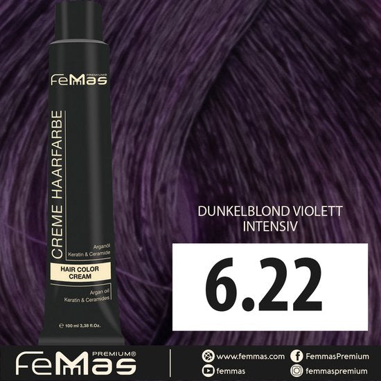 Femmas (6.22) - Haarverf - Intense violette donkerblond - 100ml