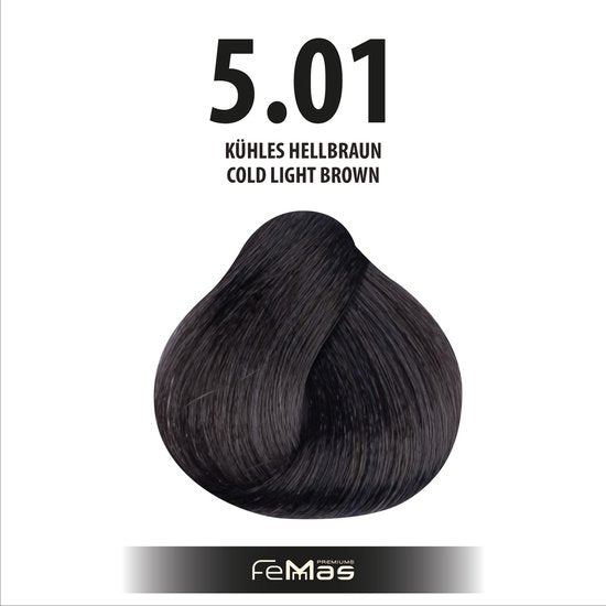 Femmas (5.01) - Haarverf - Koel Lichtbruin - 100ml