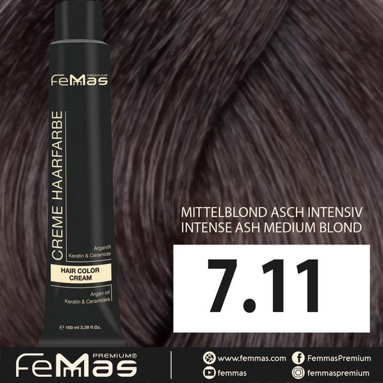 Femmas (7.11) - Haarverf - Medium Blonde As Intensief - 100ml
