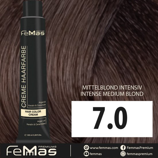Femmas (7.0) - Haarverf - Middenblond Intensief 100ml