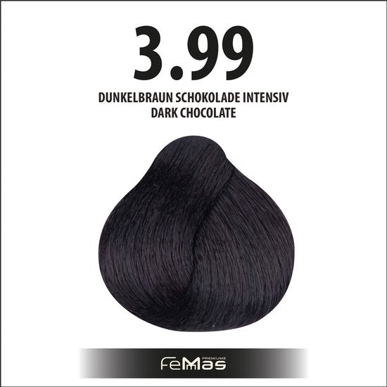 Femmas (3.99) - Haarverf - Intens donkere chocoladebruin - 100ml