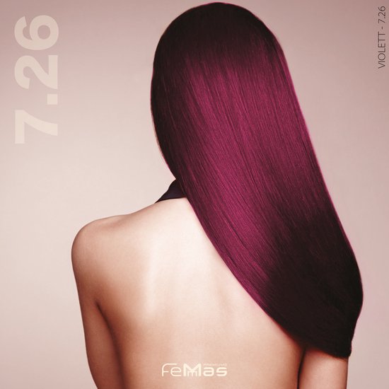 Femmas (7.26) - Haarverf - Middenblond Paars Rood - 100ml