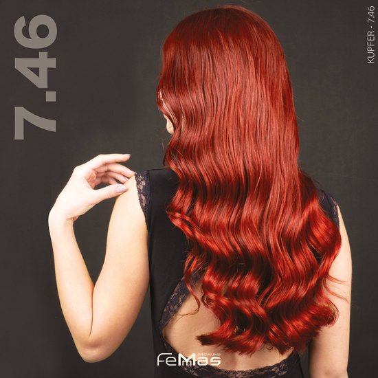 Femmas (7.46) -Haarverf - Middenblond Koperrood - 100ml